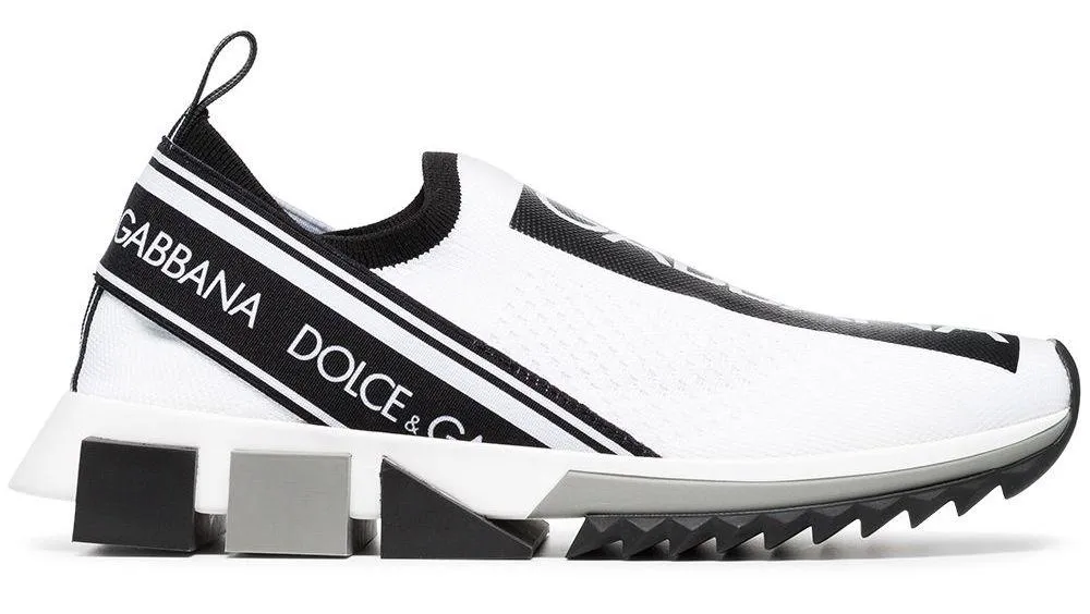 Logo Slip-on Sneakers -Purple, Black, White