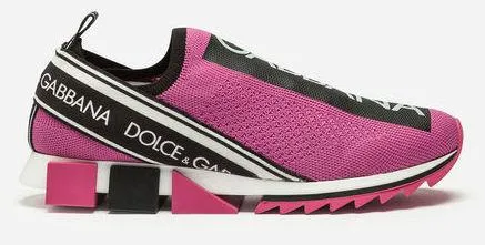 Logo Slip-on Sneakers -Purple, Black, White