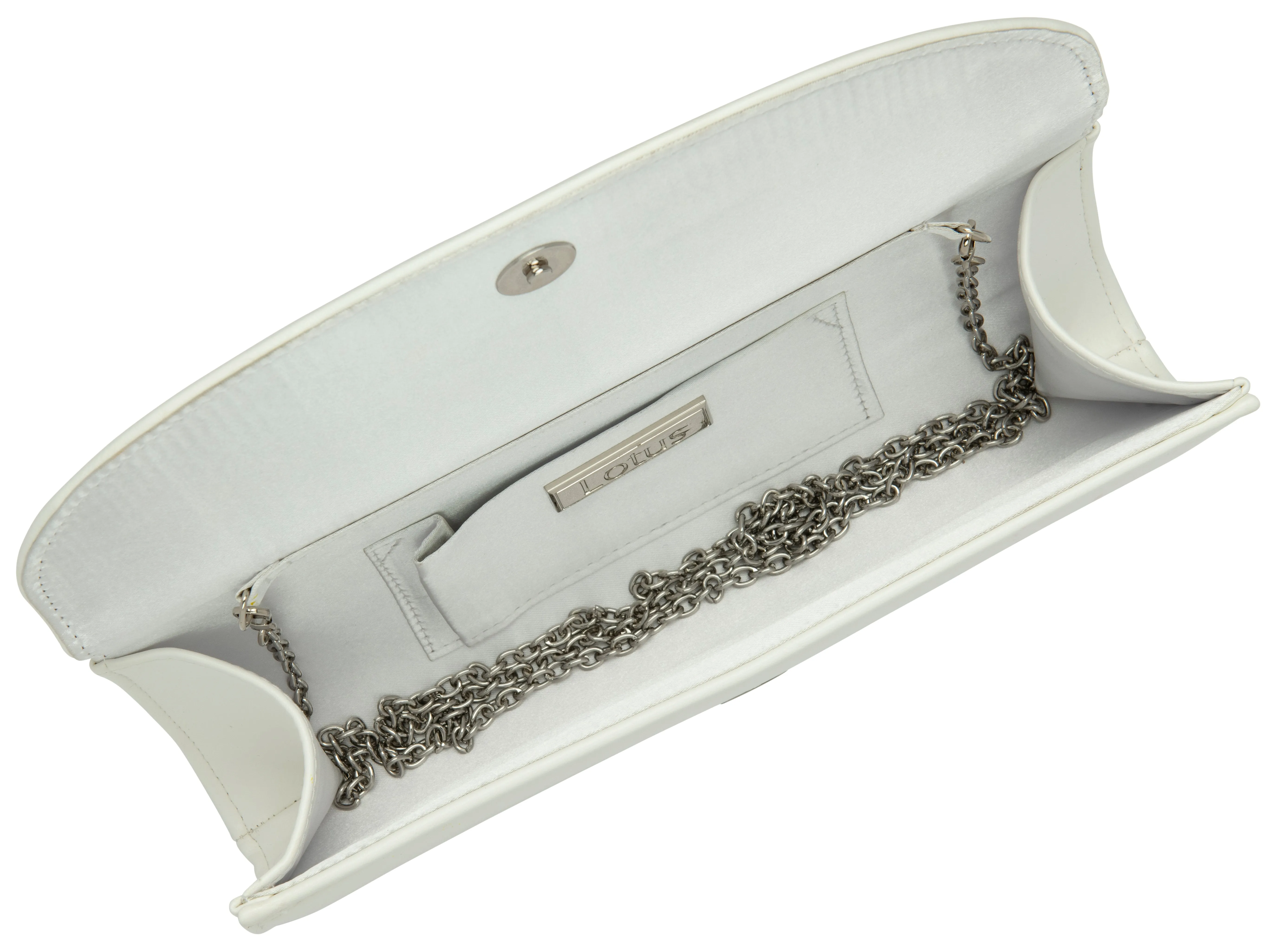 Lotus Claire Bag WHITE to match Evelyn Shoes ULG056