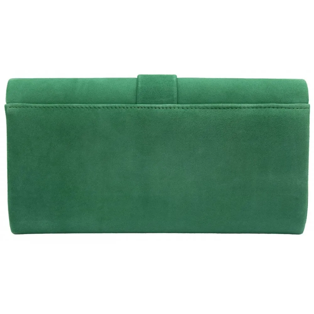 Lotus Occasion Wear Matching Bag Aletta ULG085 Suede GREEN