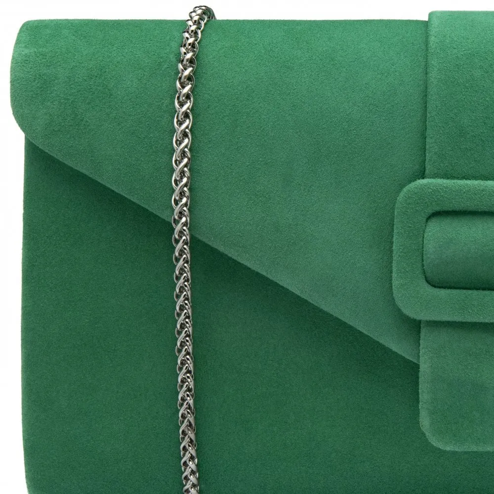 Lotus Occasion Wear Matching Bag Aletta ULG085 Suede GREEN