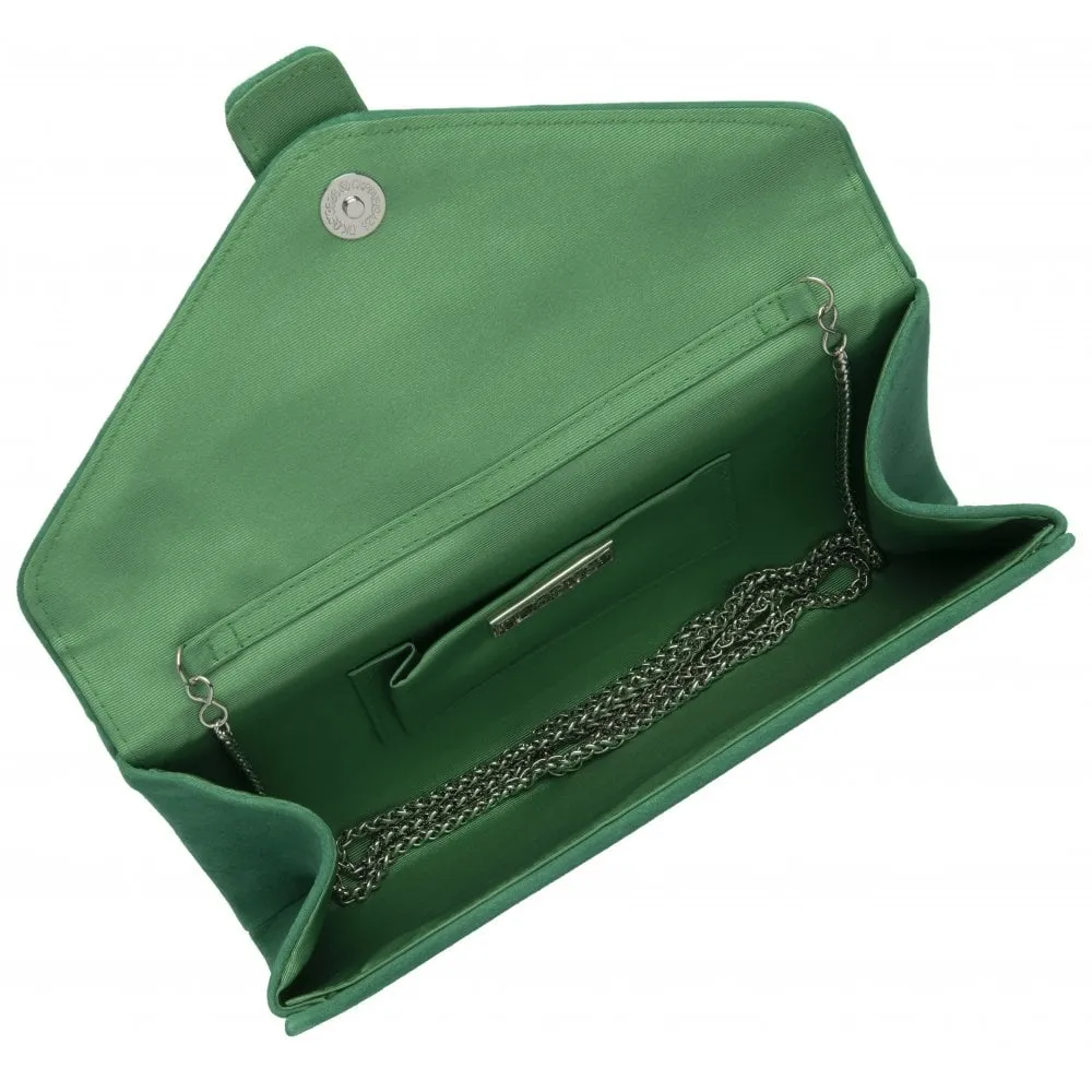 Lotus Occasion Wear Matching Bag Aletta ULG085 Suede GREEN
