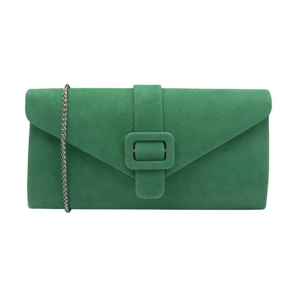 Lotus Occasion Wear Matching Bag Aletta ULG085 Suede GREEN