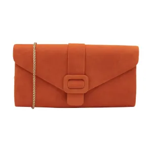 Lotus Occasion Wear Matching Bag Aletta ULG085 Suede ORANGE