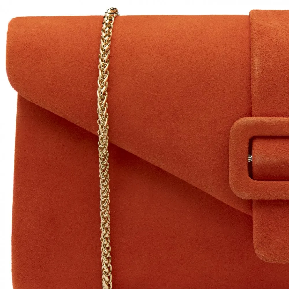 Lotus Occasion Wear Matching Bag Aletta ULG085 Suede ORANGE
