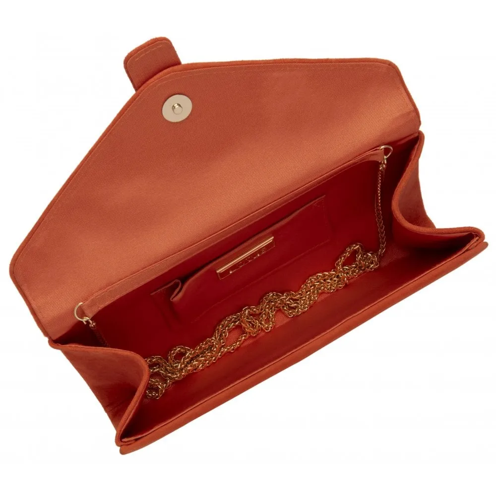 Lotus Occasion Wear Matching Bag Aletta ULG085 Suede ORANGE