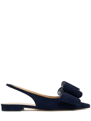 Mach &amp; Mach   15mm Le Cadeau suede slingback flats 