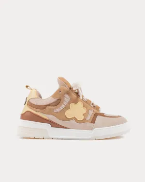 Mad Hunny Beige / White Low Top Sneakers