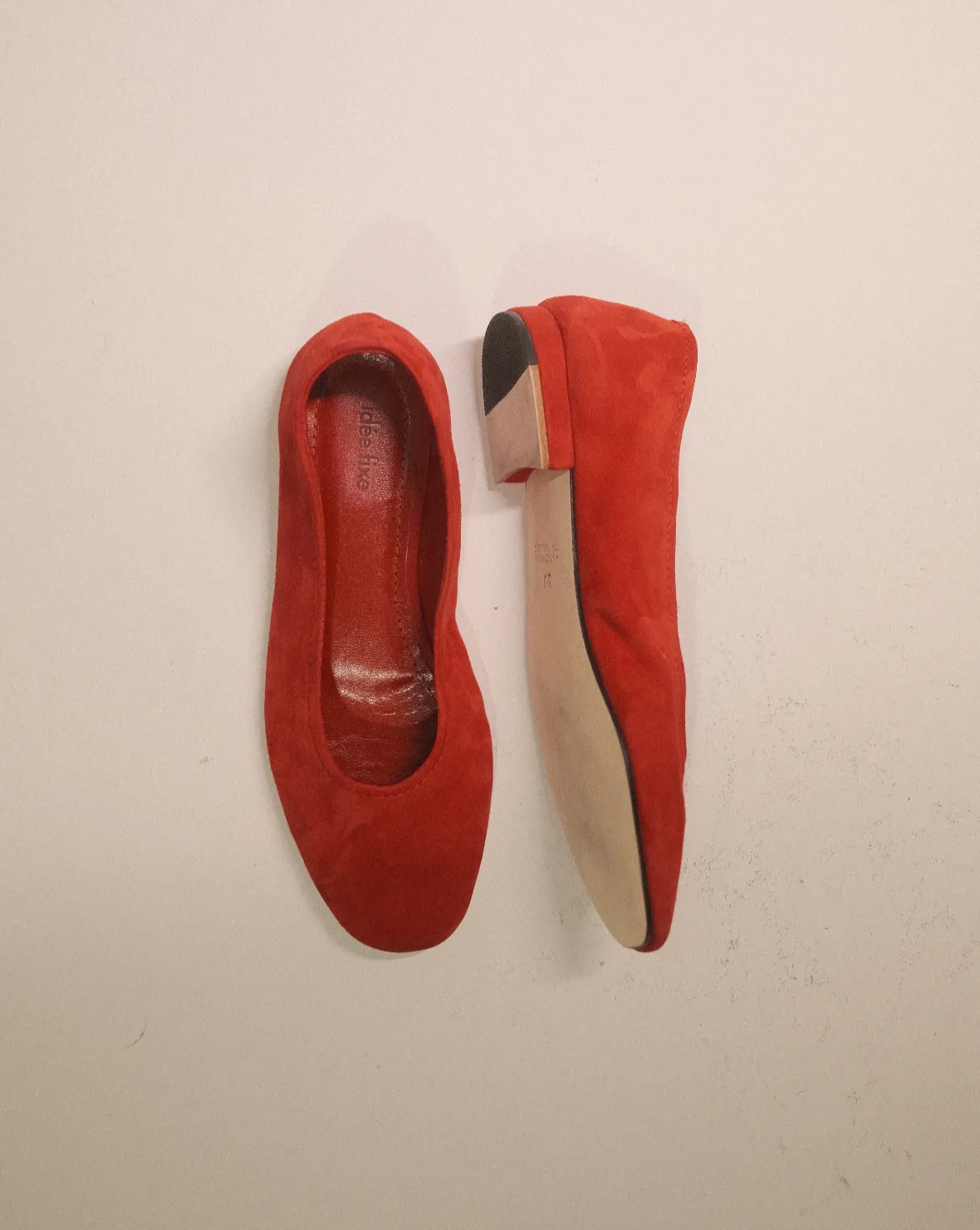Margot flats red suede