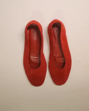 Margot flats red suede