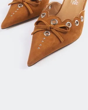 Melba Tan Suede