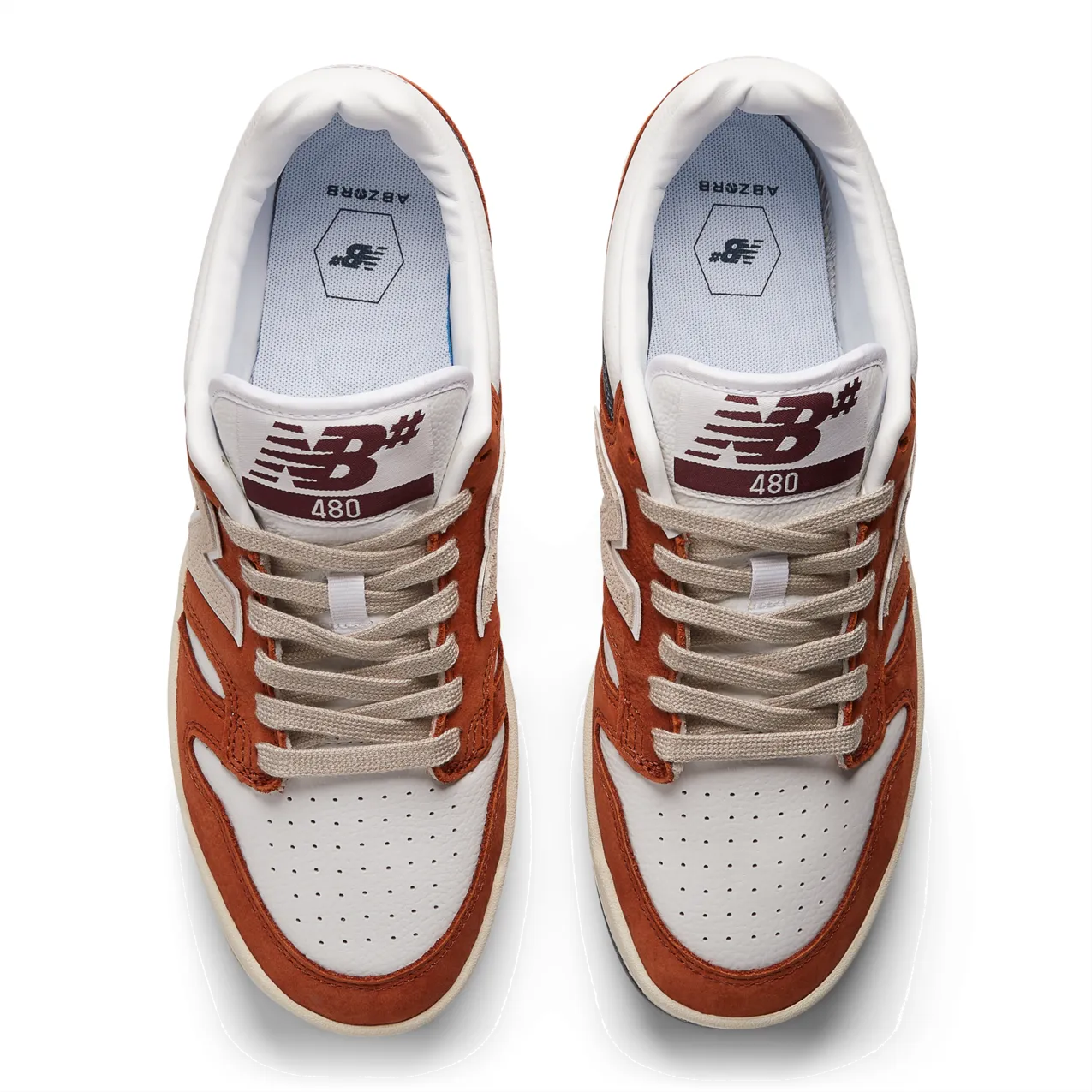 New Balance Numeric Men's 480 Rust White Shoes