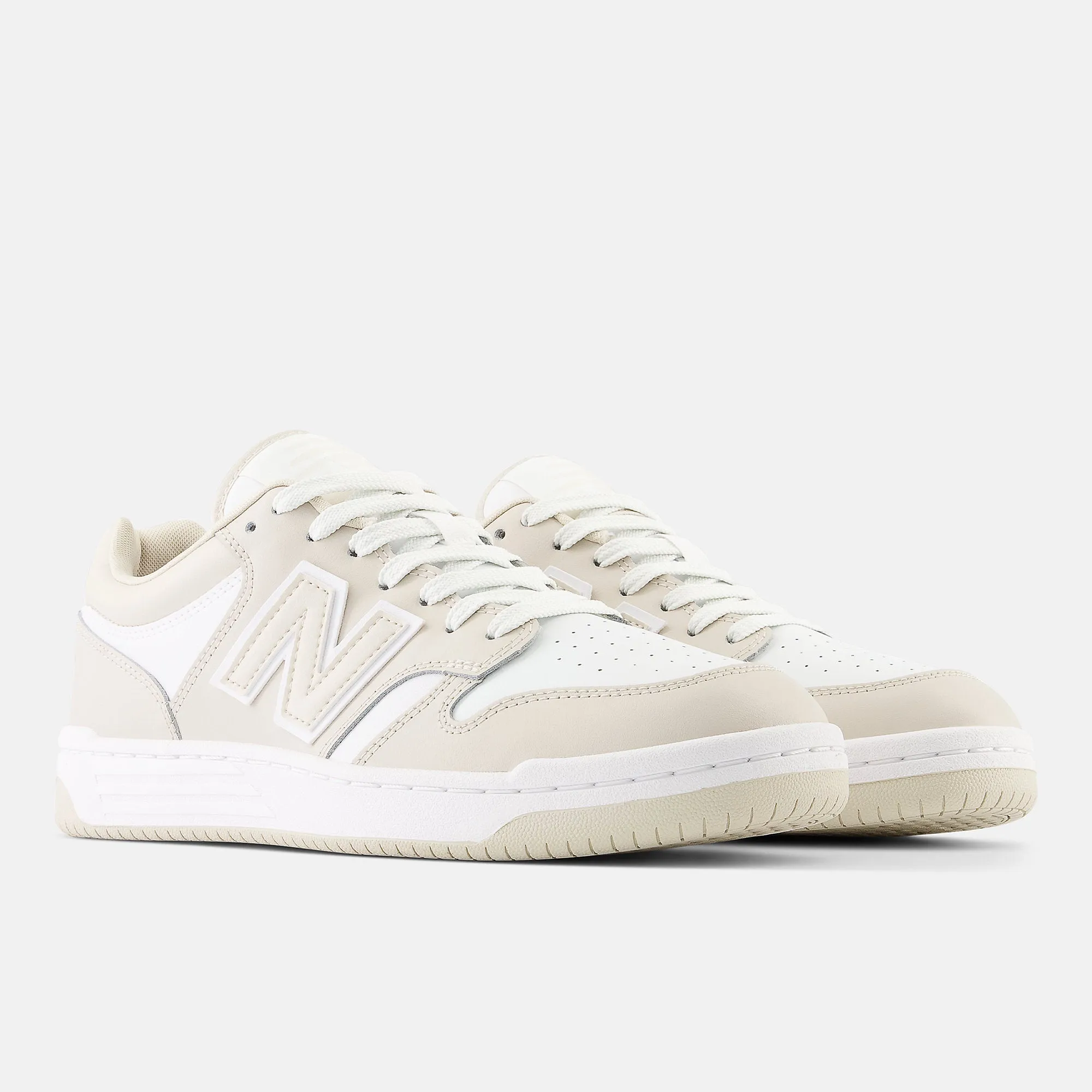 New Balance Unisex Basket Ball Fashion Trainers - Timberwolf / White