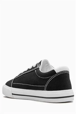 Next Boys Black Skate Lace-Up Shoes