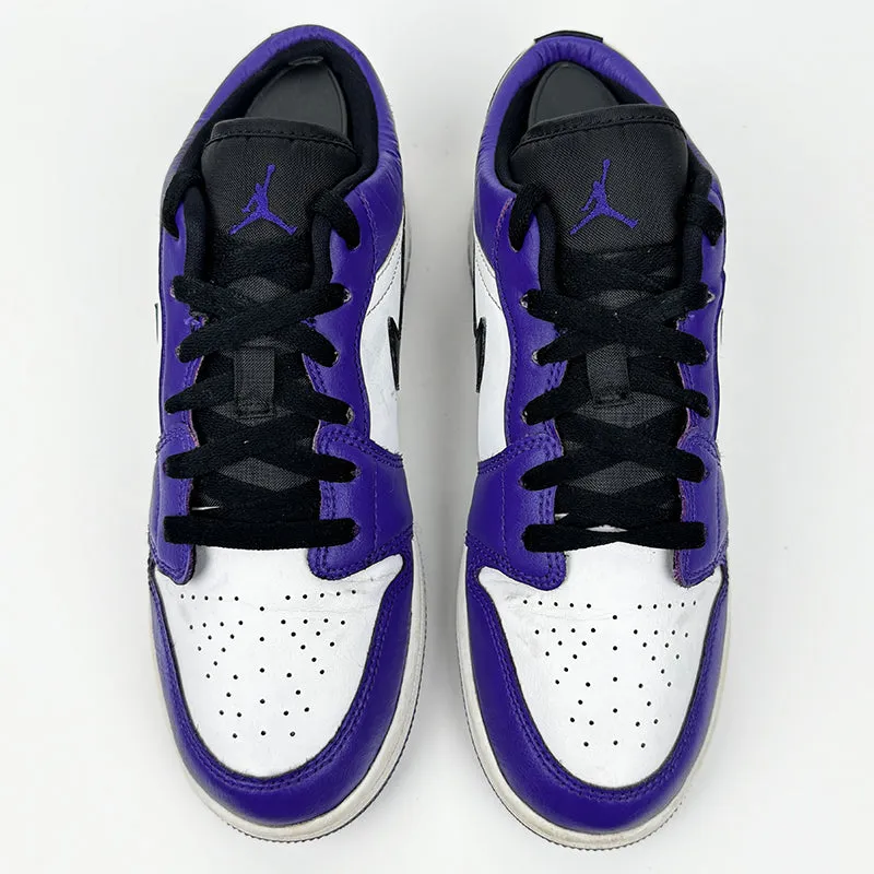 Nike Air Jordan 1 Low GS Court Purple Shoes - 553560-500