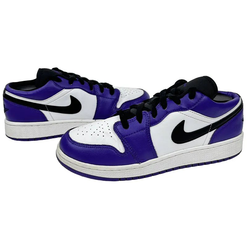 Nike Air Jordan 1 Low GS Court Purple Shoes - 553560-500