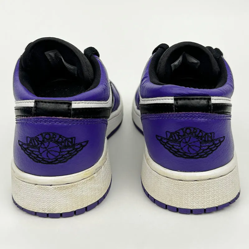 Nike Air Jordan 1 Low GS Court Purple Shoes - 553560-500