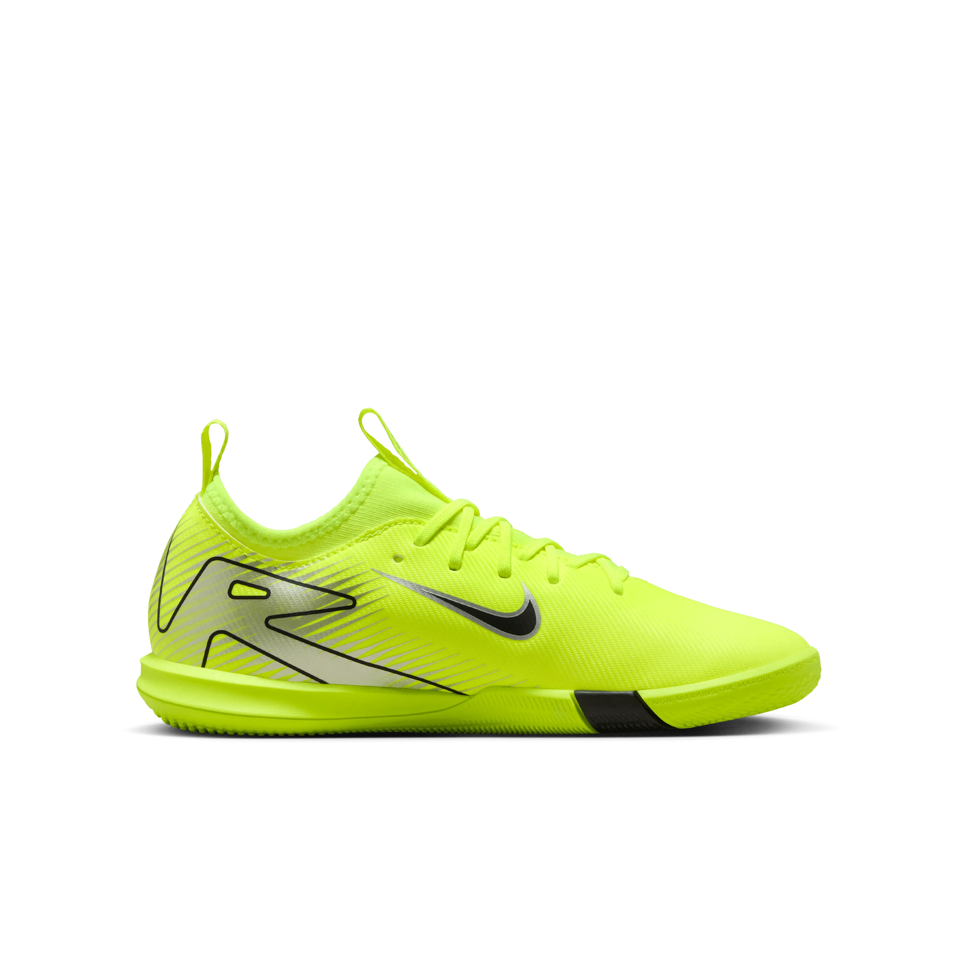 Nike Jr Mercurial Vapor 16 IC Indoor Football Shoes (Volt/Black)