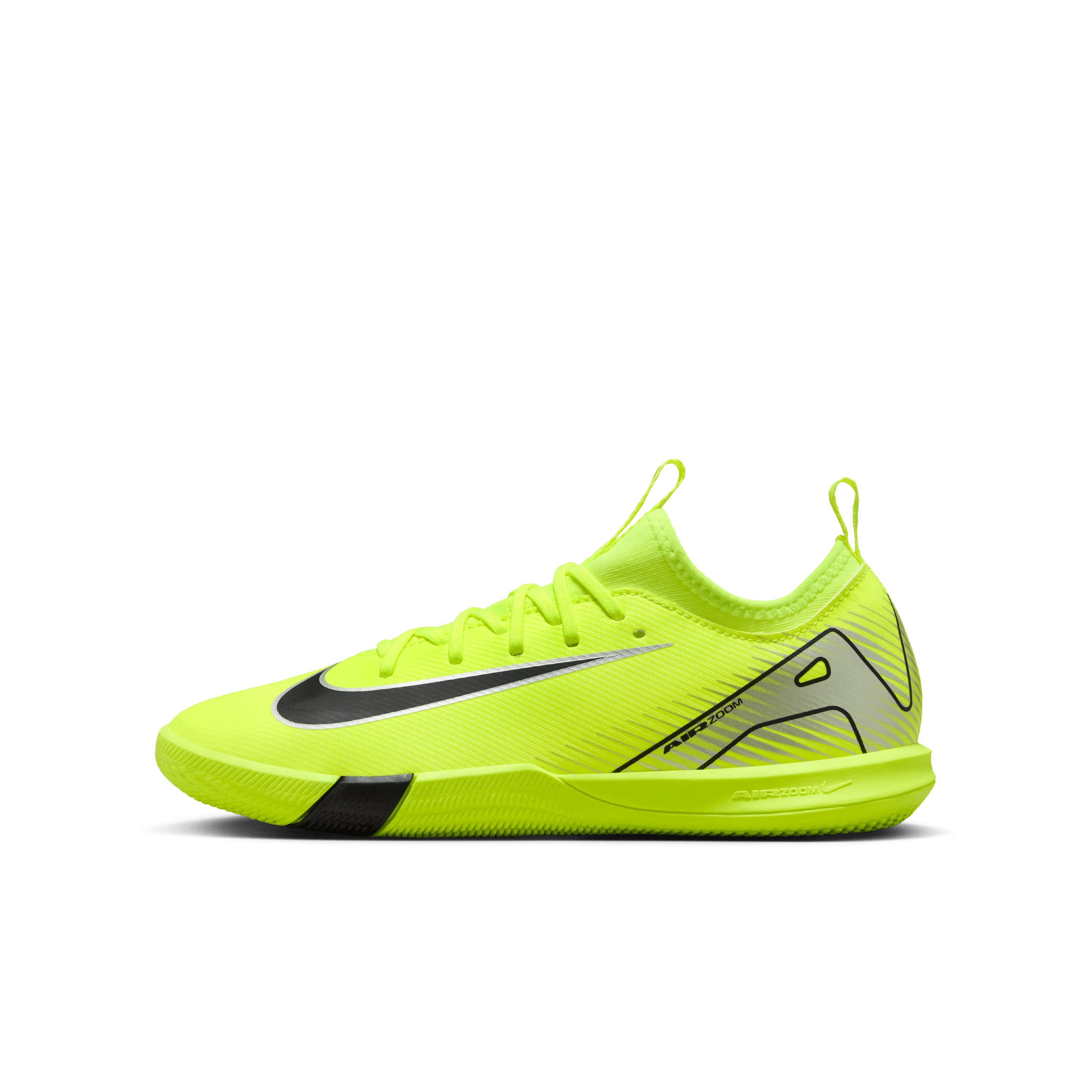 Nike Jr Mercurial Vapor 16 IC Indoor Football Shoes (Volt/Black)