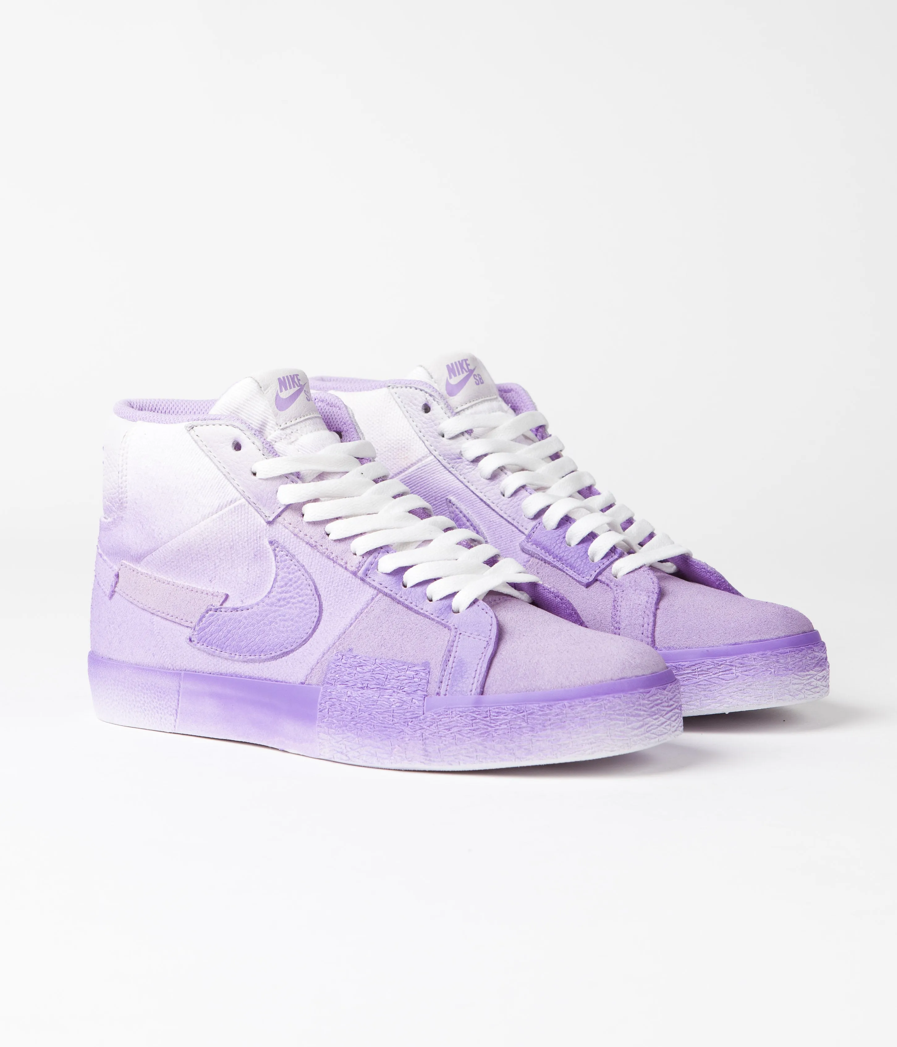 Nike SB Blazer Mid Premium Shoes - Lilac / Lilac - Lilac - White