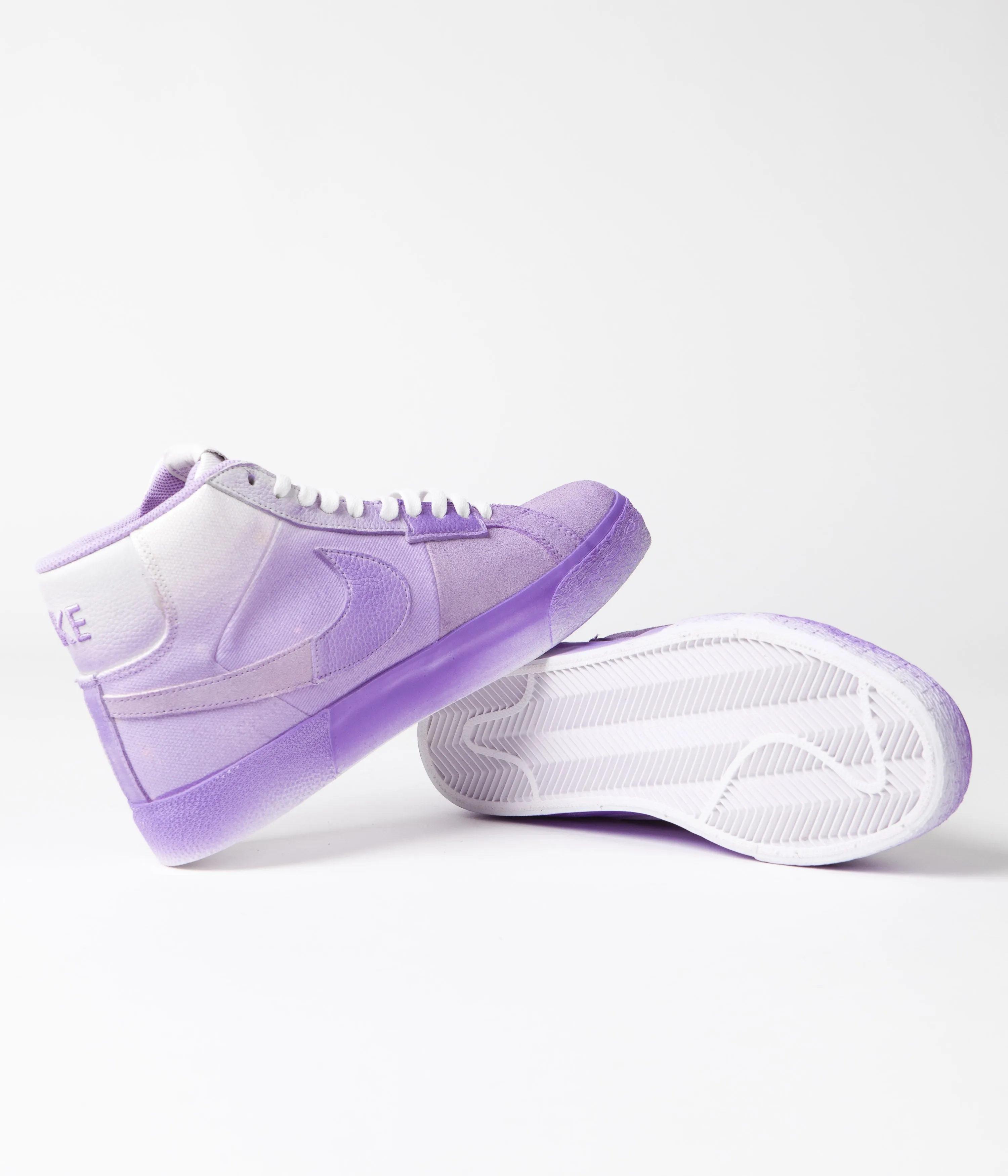 Nike SB Blazer Mid Premium Shoes - Lilac / Lilac - Lilac - White