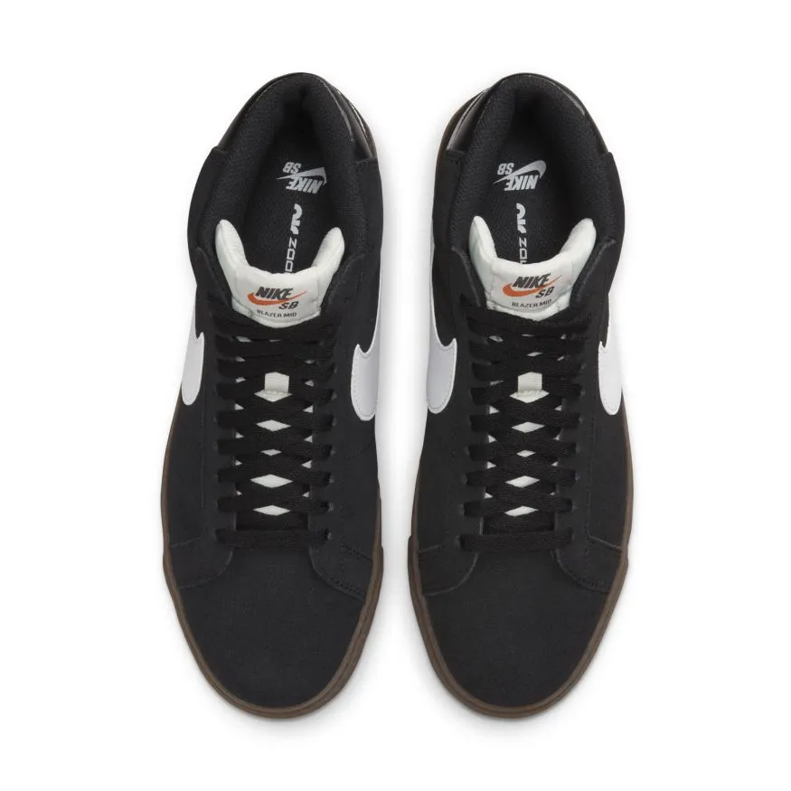 Nike SB Blazer Mid Skate Shoe - Black/White-Black-Sail