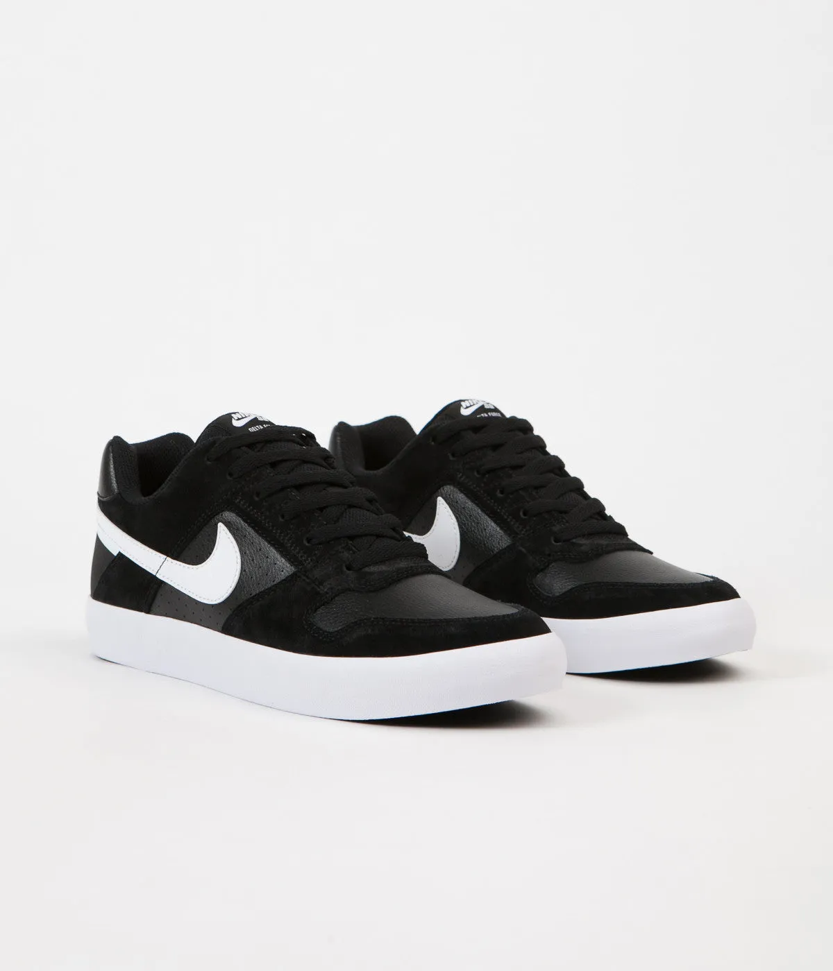 Nike SB Delta Force Vulc Shoes - Black / White - Anthracite - White