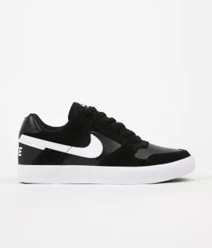 Nike SB Delta Force Vulc Shoes - Black / White - Anthracite - White