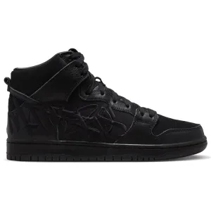 Nike SB Dunk High Pro Skateboard Shoes - Black/Black-Metallic Gold