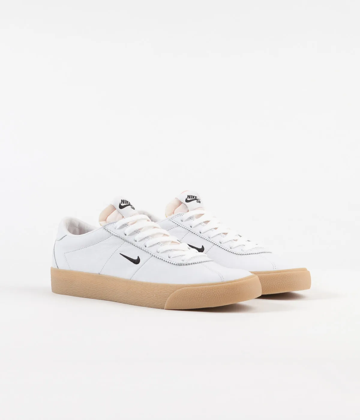Nike SB Orange Label Bruin Shoes - White / Black - Safety Orange