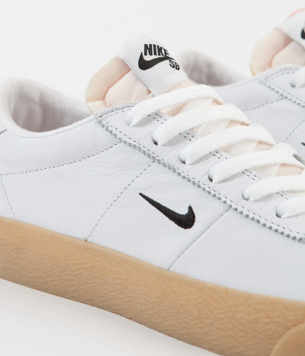 Nike SB Orange Label Bruin Shoes - White / Black - Safety Orange