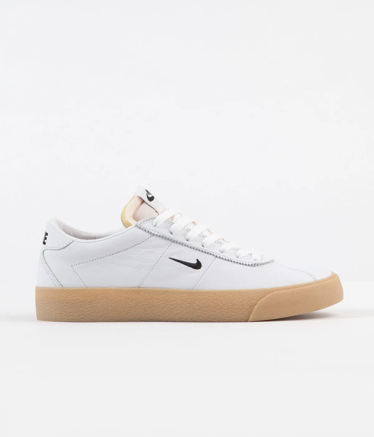 Nike SB Orange Label Bruin Shoes - White / Black - Safety Orange