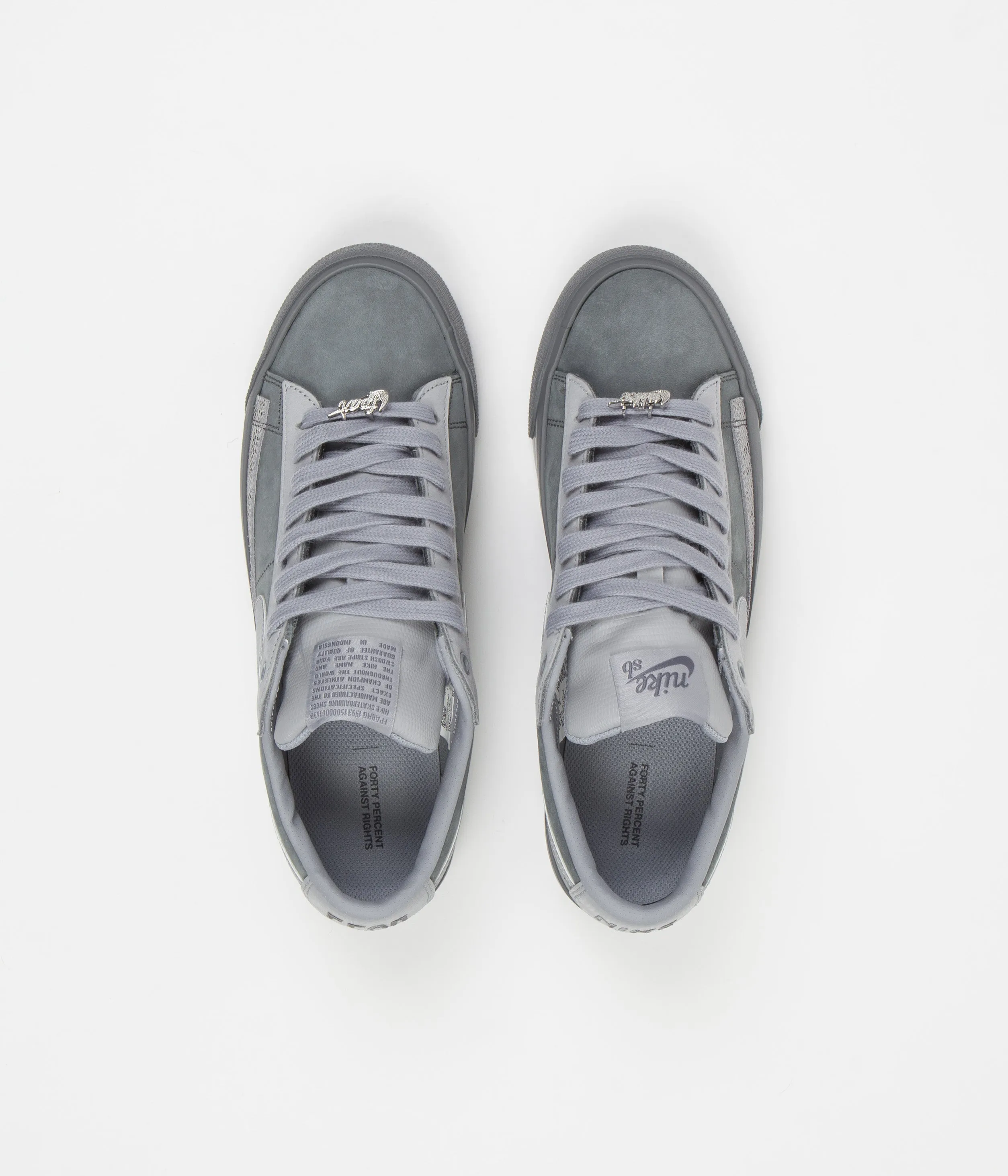 Nike SB x FPAR Blazer Low Shoes - Cool Grey / Wolf Grey