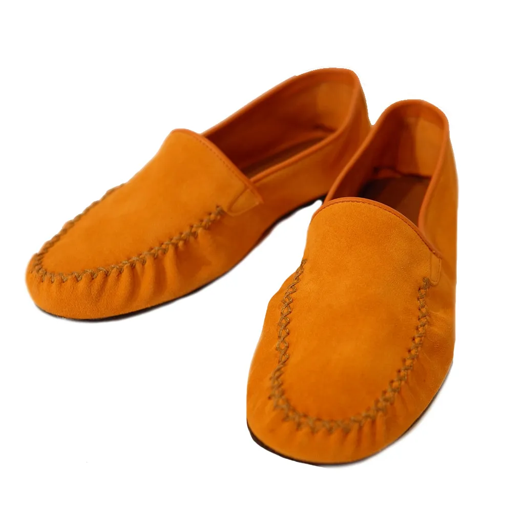 Orange Suede Slipper