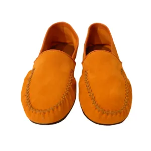 Orange Suede Slipper