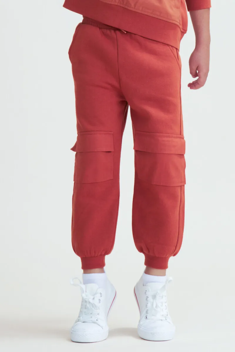 Pantalón deportivo cargo - Terracota