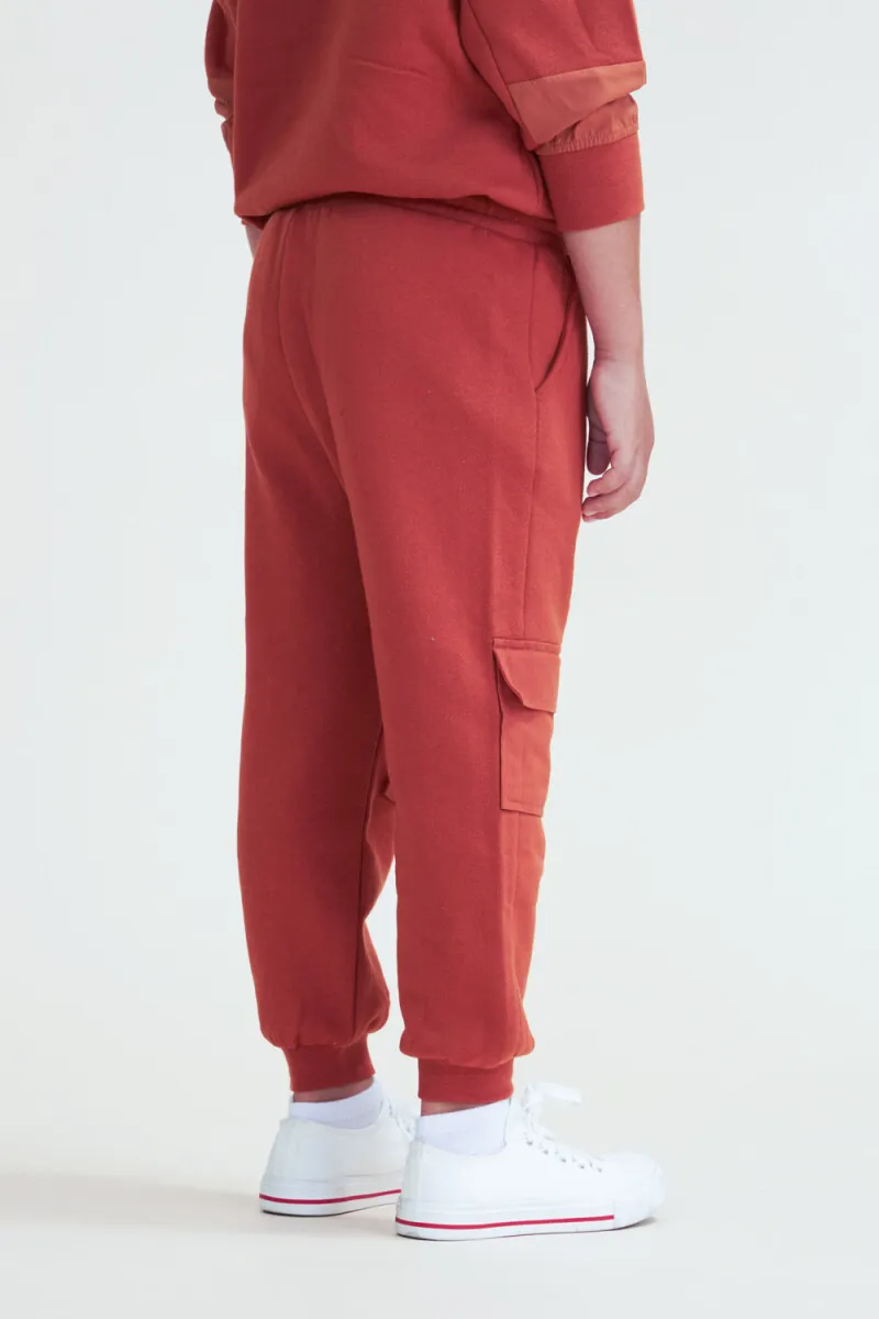 Pantalón deportivo cargo - Terracota