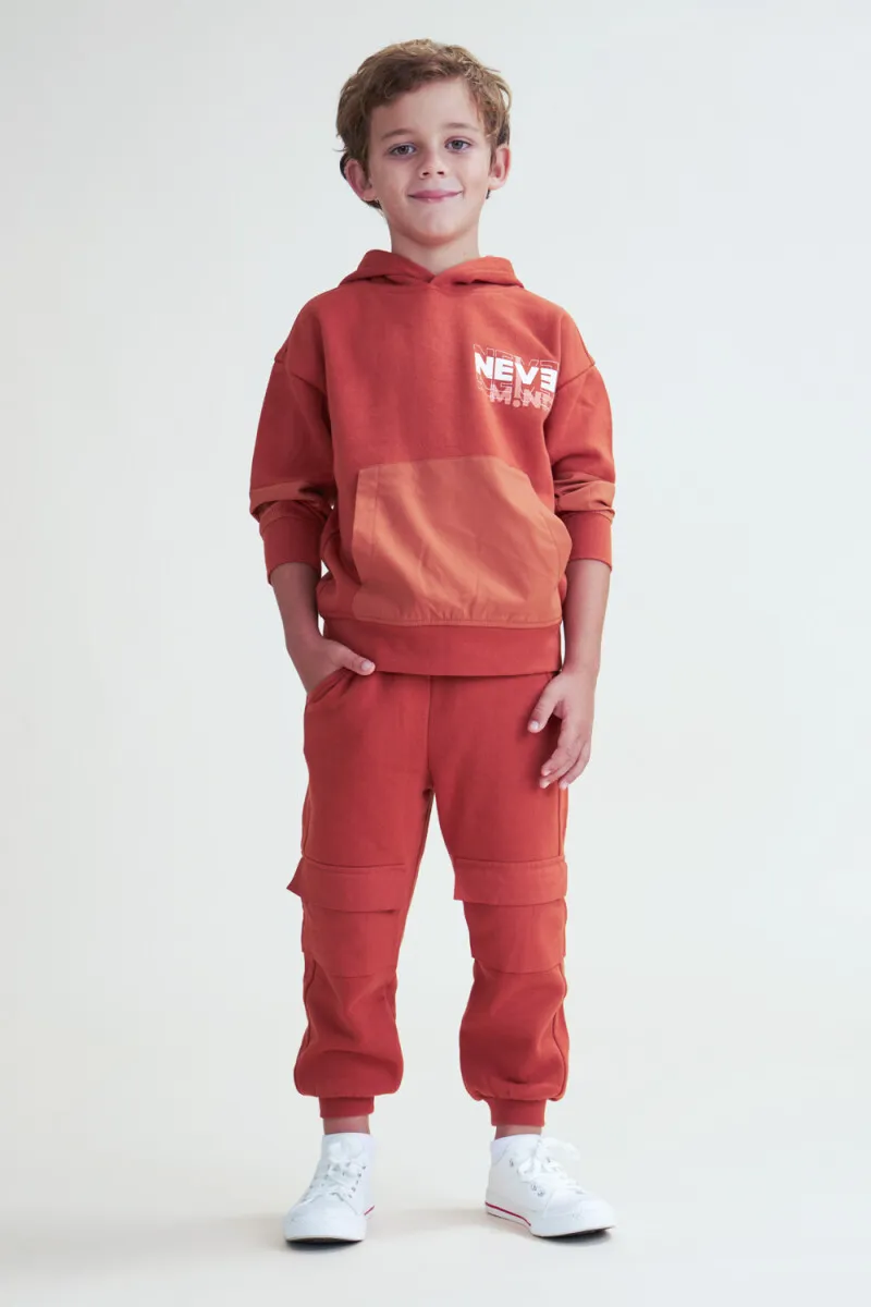 Pantalón deportivo cargo - Terracota