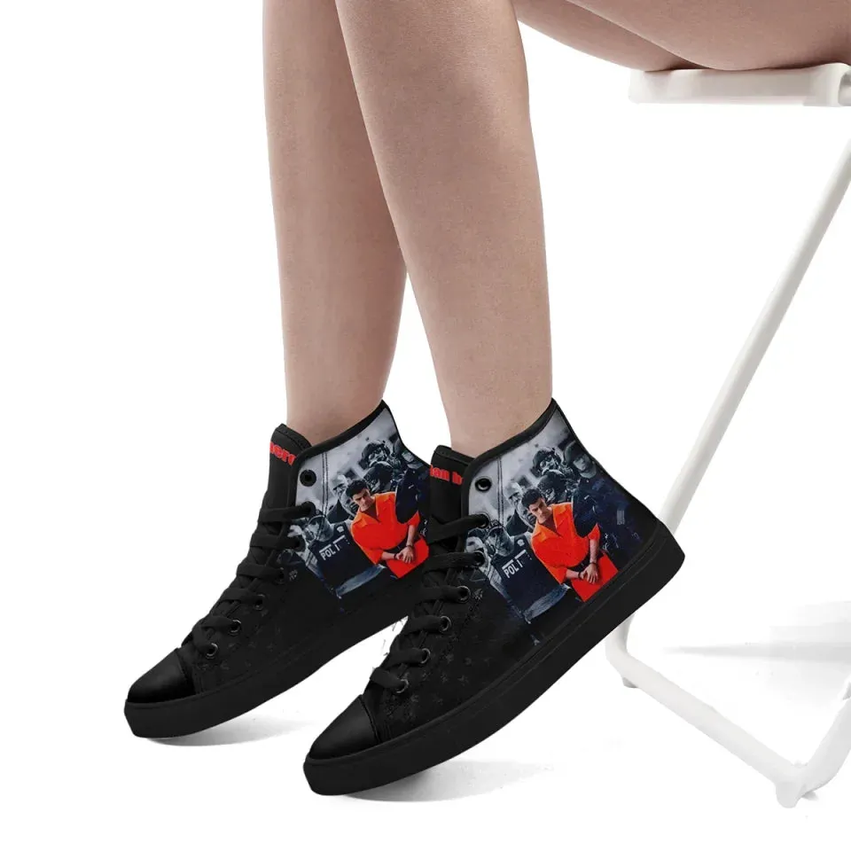 Personalized Luigi Mangione  High Tops Sneakers, Custom Breathable and Durable Shoes for Men and Women
