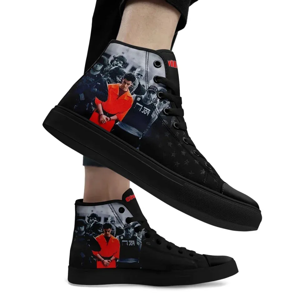 Personalized Luigi Mangione  High Tops Sneakers, Custom Breathable and Durable Shoes for Men and Women