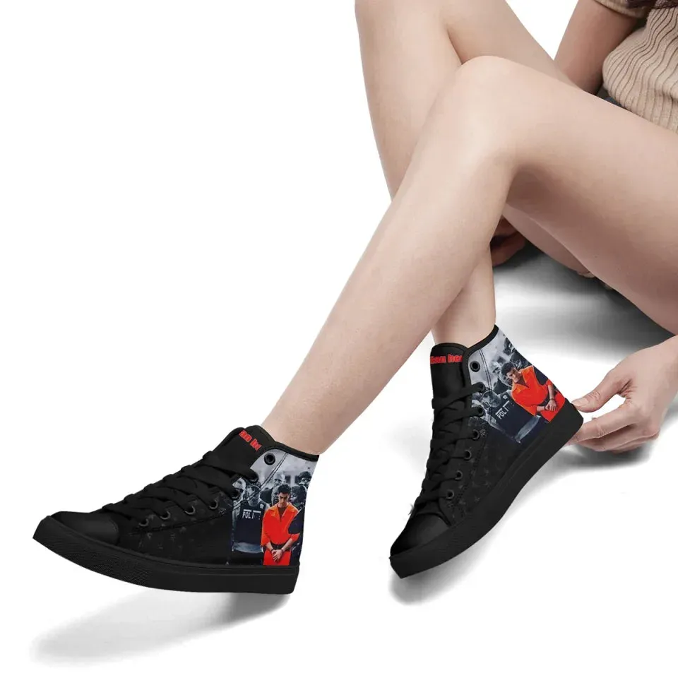 Personalized Luigi Mangione  High Tops Sneakers, Custom Breathable and Durable Shoes for Men and Women