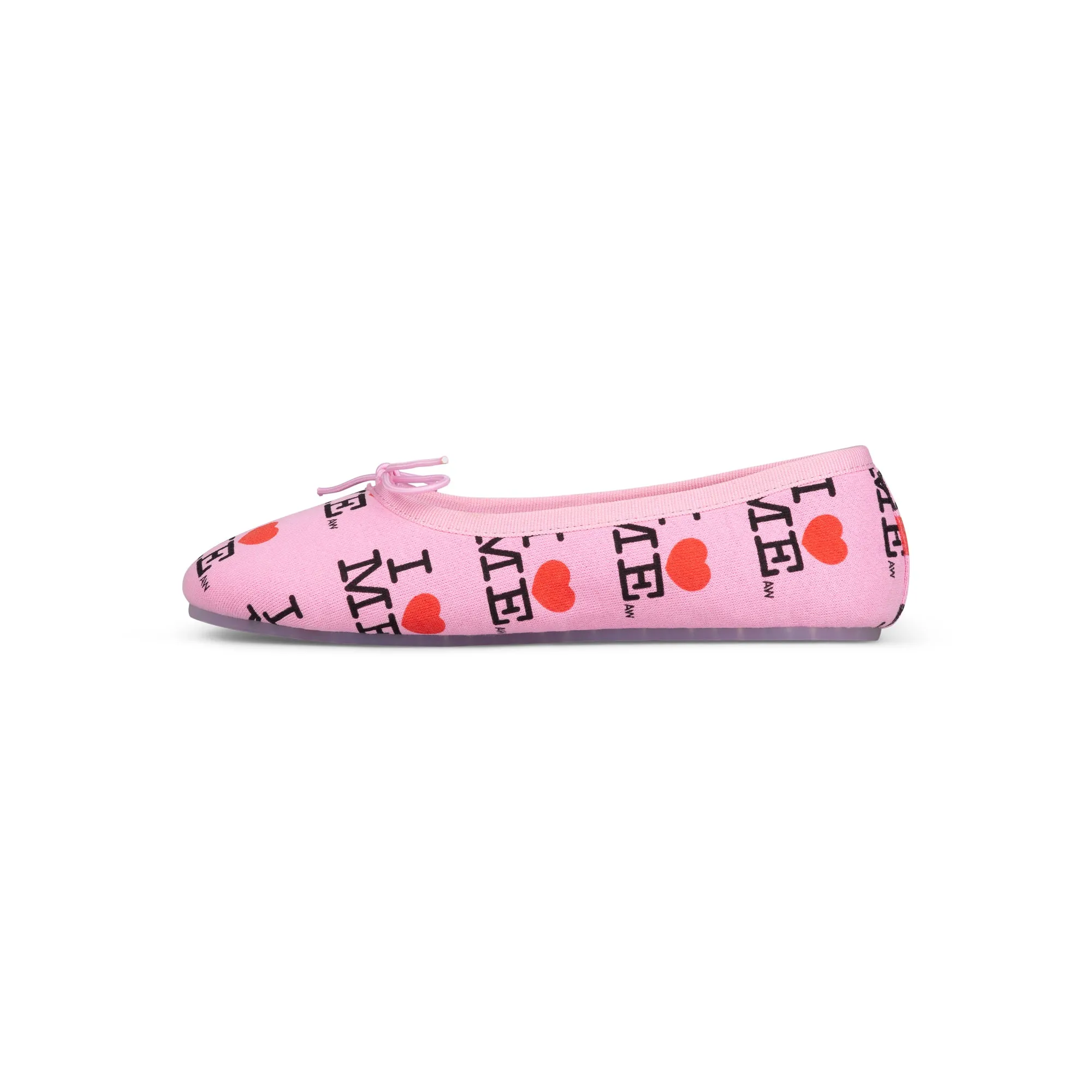 PINK I HEART ME MELODY FLATS