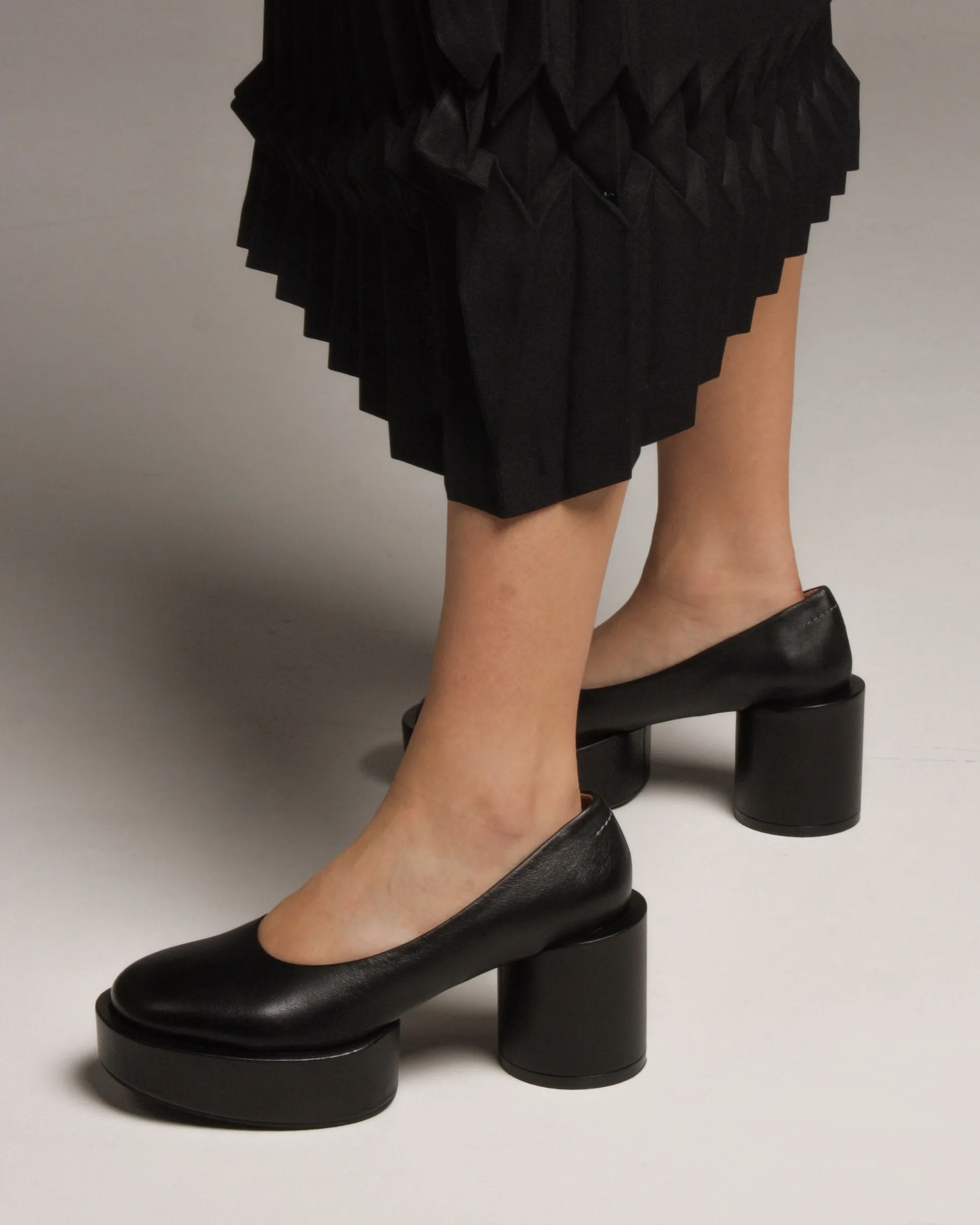 Platform Court Shoe