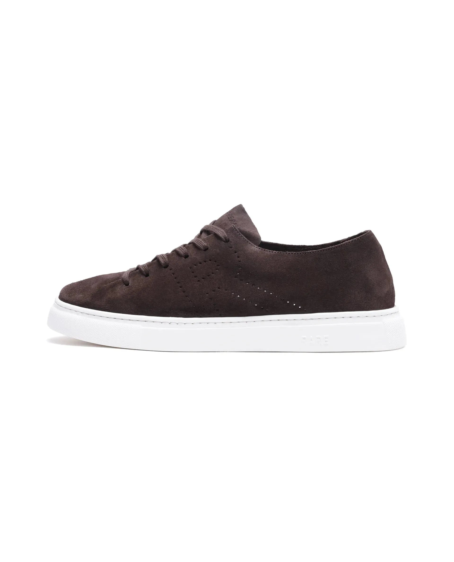 Rare Rabbit Men Skin Brown Genuine Suede Monotone Upper Low-Top Lace-Up Plain Shoes
