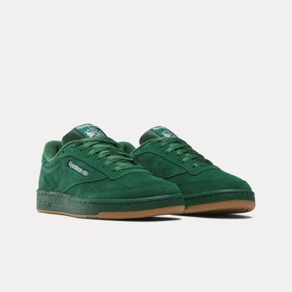 Reebok Footwear Men Club C 85 Shoes DRKGRN/FTWWHT/RBKLE3