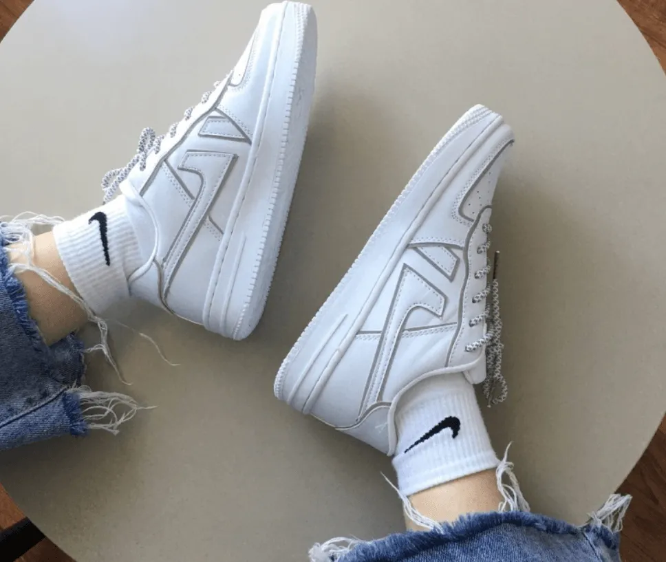 Reflective White Sneakers for Women – Stylish & Eye-Catching