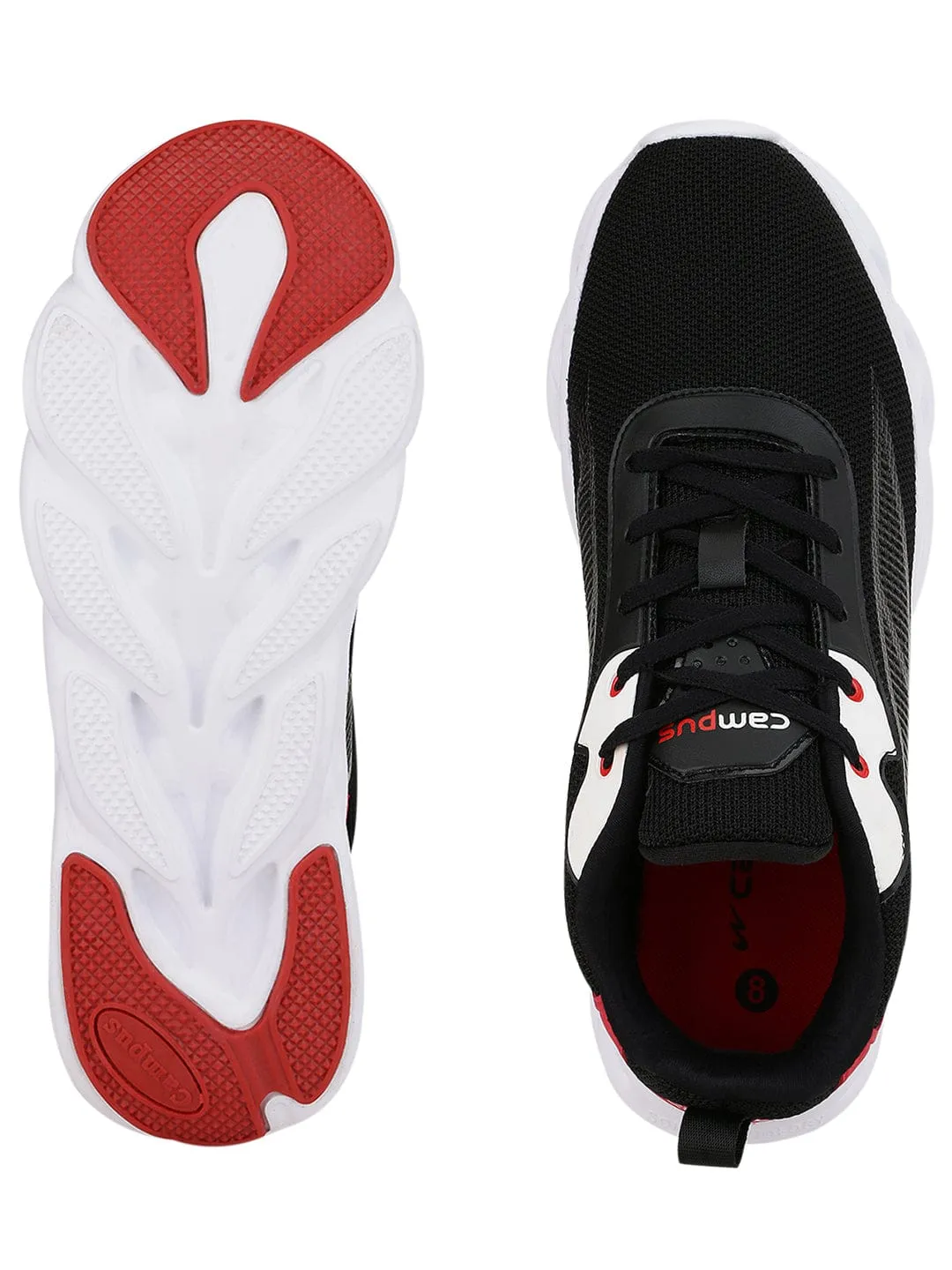 RHODIUM Black Men's Running Shoes