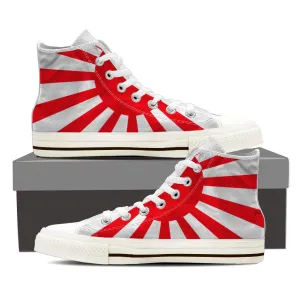 RISING SUN JAPAN HIGH-TOP SHOES MENS (WHITE) - FREE SHIPPING WORLDWIDE