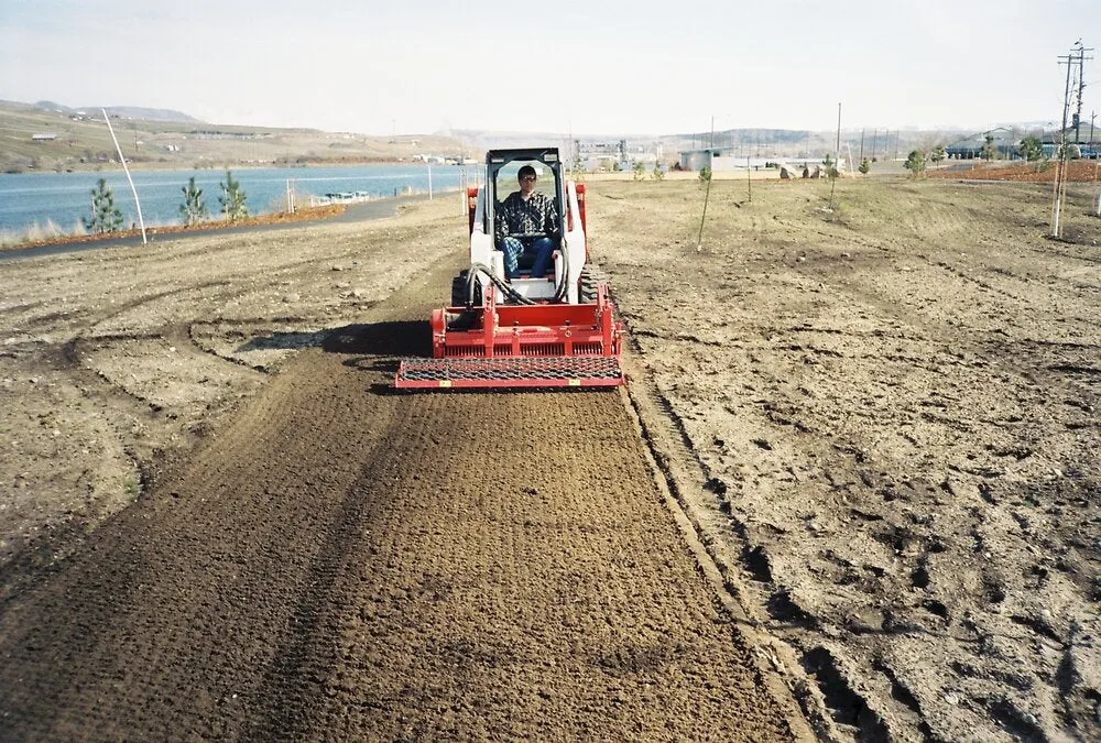 Rotadairon Heavy Duty Double Drive Stone Buriers With Mesh/Iron/Rubber Roller For Tractor