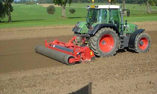 Rotadairon Heavy Duty Double Drive Stone Buriers With Mesh/Iron/Rubber Roller For Tractor